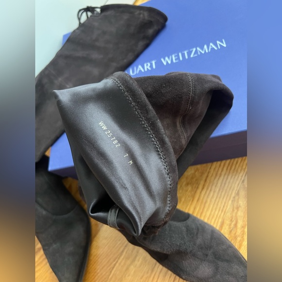 Stuart Weitzman Thighland Cola Brown Suede Over The Knee Boot Size 7 - Picture 10 of 10